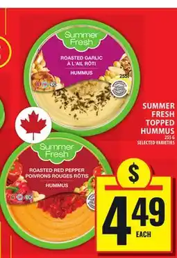 Food Basics SUMMER FRESH TOPPED HUMMUS offer