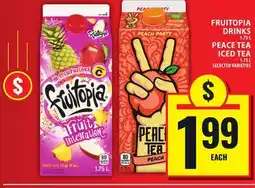 Food Basics FRUITOPIA DRINKS OR PEACE TEA ICED TEA offer
