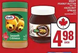 Food Basics KRAFT PEANUT BUTTER HAZELNUT SPREAD offer