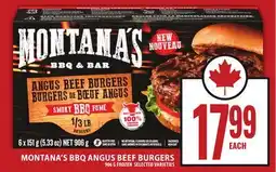 Food Basics MONTANA'S BBQ ANGUS BEEF BURGERS offer