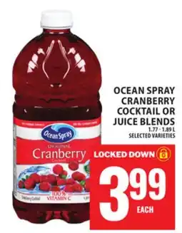 Food Basics OCEAN SPRAY CRANBERRY COCKTAIL OR JUICE BLENDS offer
