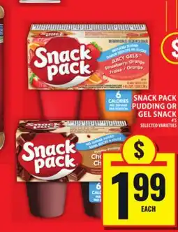 Food Basics SNACK PACK PUDDING OR GEL SNACK offer