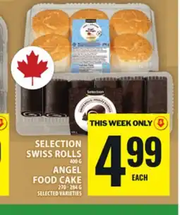 Food Basics SELECTION SWISS ROLLS OR ANGEL FOOD CAKE offer