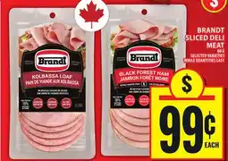 Food Basics BRANDT SLICED DELI MEAT offer