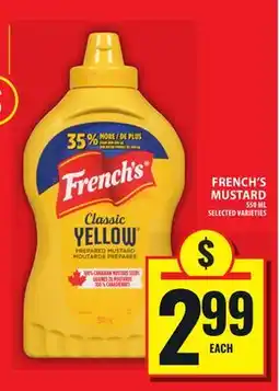 Food Basics FRENCH'S MUSTARD offer