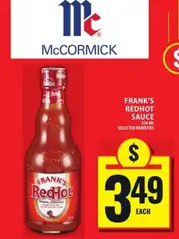 Food Basics FRANK'S REDHOT SAUCE offer