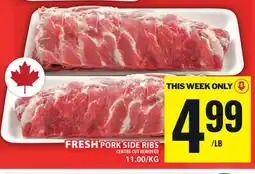 Food Basics FRESH PORK SIDE RIBS offer