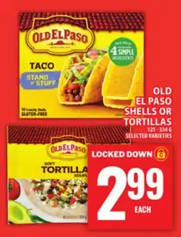 Food Basics OLD EL PASO SHELLS OR TORTILLAS offer