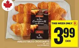 Food Basics IRRESISTIBLES CROISSANTS offer