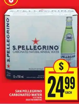 Food Basics SAN PELLEGRINO CARBONATED WATER offer