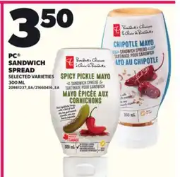Loblaws PC SANDWICH,300 ML offer
