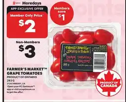 Loblaws FARMER'S MARKET GRAPE TOMATOES, 283 G offer
