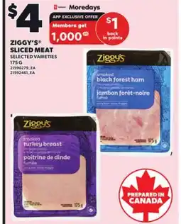 Loblaws ZIGGY'S SLICED MEAT, 175 G offer