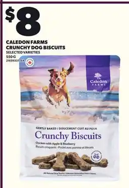 Loblaws CALEDON FARMS CRUNCHY DOG BISCUITS, 550 G offer