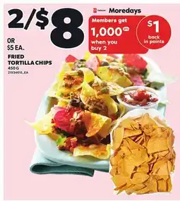 Loblaws FRIED TORTILLA CHIPS, 450 G offer