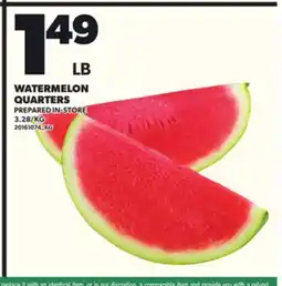 Loblaws WATERMELON QUARTERS offer