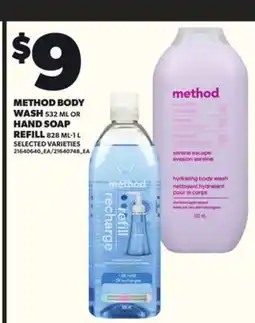 Loblaws METHOD BODY WASH, 532 ML OR HAND SOAP REFILL, 828 ML-1L offer