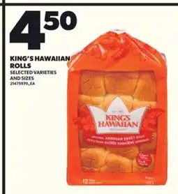 Loblaws KING'S HAWAIIAN ROLLS offer