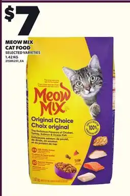Loblaws MEOW MIX CAT FOOD, 1.42 KG offer