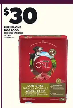 Loblaws PURINA ONE DOG FOOD, 6-7 KG offer