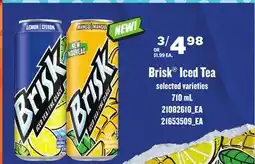 Loblaws BRISK ICED TEA, 710 ML offer