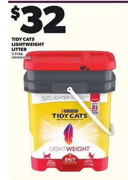 Loblaws TIDY CATS LIGHTWEIGHT LITTER, 7.71 KG offer