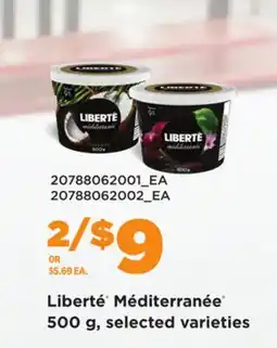 Loblaws LIBERTÉ MÉDITERRANÉE 500 G offer