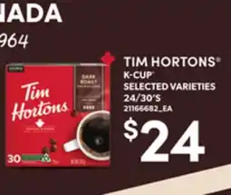 Loblaws TIM HORTONS K-CUP , 24/30'S offer