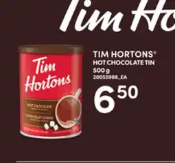 Loblaws TIM HORTONS HOT CHOCOLATE TIN, 500 G offer