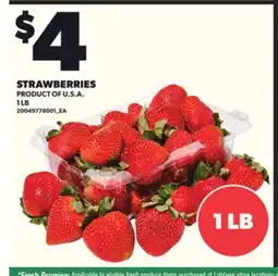 Loblaws STRAWBERRIES, 1 LB offer