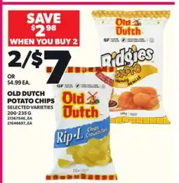 Loblaws OLD DUTCH POTATO CHIPS, 200-235 G offer