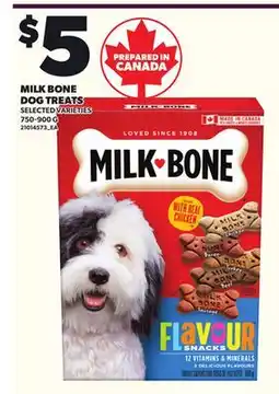 Loblaws MILK BONE DOG TREATS, 750-900 G offer