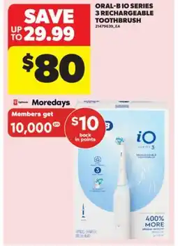 Real Canadian Superstore ORAL-B IO SERIES 3 RECHARGEABLE TOOTHBRUSH offer