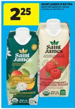 Real Canadian Superstore SAINT JAMES ICED TEA, 500 ML offer