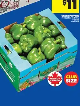 Real Canadian Superstore GREEN PEPPERS, 1/2 CASE offer