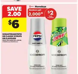 Real Canadian Superstore SODASTREAM PEPSI OR CLASSIC SYRUPS OR FLAVOURS, 440 ML offer