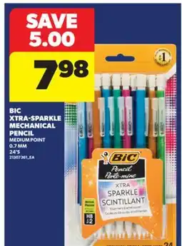 Real Canadian Superstore BIC XTRA-SPARKLE MECHANICAL PENCIL,0.7 MM 24' S offer