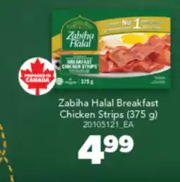 Real Canadian Superstore ZABIHA HALAL BREAKFAST CHICKEN STRIPS, (375 g) offer