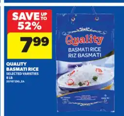 Real Canadian Superstore QUALITY BASMATI RICE, 8 LB offer