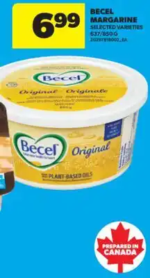 Real Canadian Superstore BECEL MARGARINE, 637/850 G offer