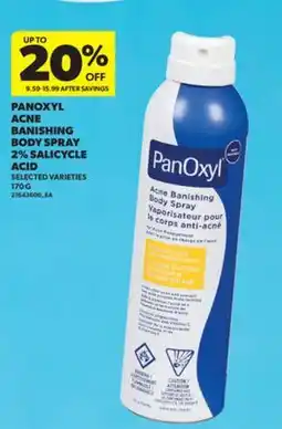 Real Canadian Superstore PANOXYL ACNE BANISHING BODY SPRAY 2% SALICYCLE ACID, 170 G offer
