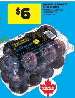 Real Canadian Superstore FARMER'S MARKET BLUE PLUMS, 1.5 L offer