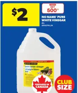 Real Canadian Superstore NO NAME PURE WHITE VINEGAR offer