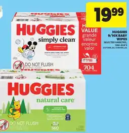 Real Canadian Superstore HUGGIES 9/10X BABY WIPES, 560-624' S offer