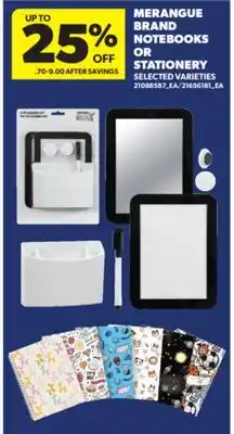 Real Canadian Superstore MERANGUE BRAND NOTEBOOKS OR STATIONERY offer