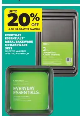 Real Canadian Superstore EVERYDAY ESSENTIALS METAL BAKEWARE OR BAKEWARE SETS offer