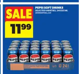 Real Canadian Superstore PEPSI SOFT DRINKS, 24X355 ML offer