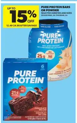 Real Canadian Superstore PURE PROTEIN BARS OR POWDER offer