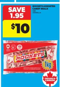Real Canadian Superstore ROCKETS ASSORTED CANDY ROLLS, 1 KG offer