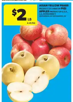 Real Canadian Superstore ASIAN YELLOW PEARS OR FUJI APPLES offer